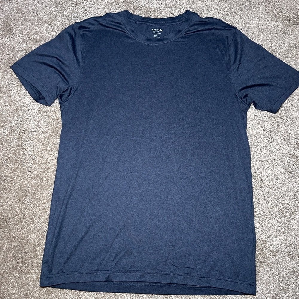 Old Navy Blue and Gray Short Sleeve Tee